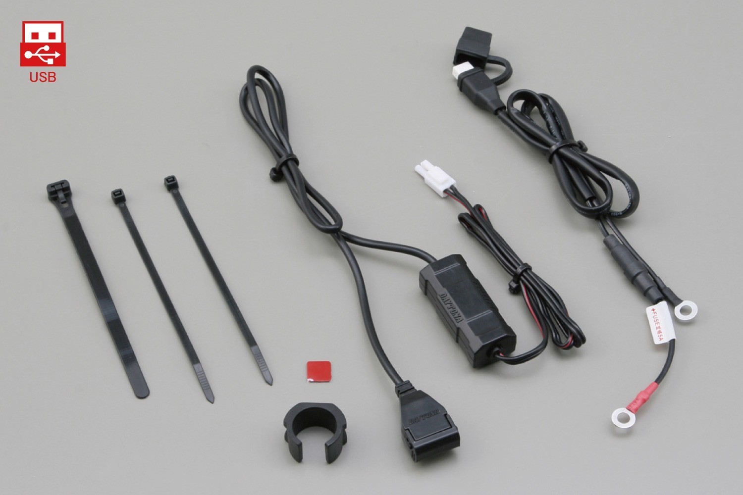 Power supply 1x USB for motorcycle handlebar - Daytona Europe