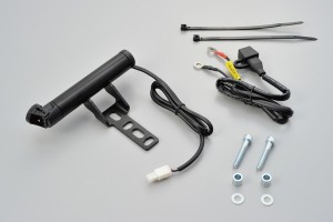Daytona On-board socket double USB slim with handlebar mounting, unisex,  multipurpose, all year round, plastic, black