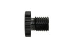 Mirror hole plug bolt CNC black anodized f. M10 x P1.25 right hand side