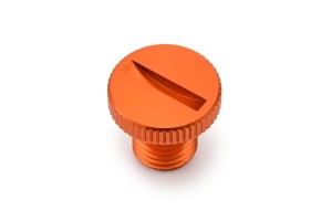 Abdeckschraube Alu CNC orange eloxiert f. Spiegelgewinde...