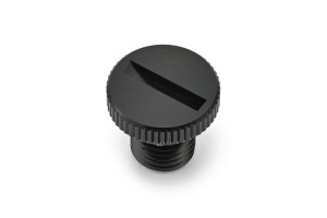 Abdeckschraube Alu CNC schwarz eloxiert f. Spiegelgewinde...