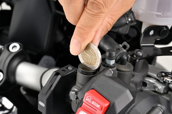 Mirror hole plug bolt CNC black anodized f. M10...