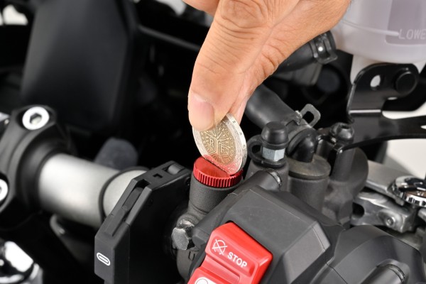 Abdeckschraube Alu CNC rot eloxiert f....