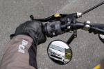 "D-MIRROR-18" ABS Nylon Lenker Klemmen Spiegel schwarz