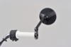 "D-MIRROR-18" ABS Nylon handle bar clamp mirror black