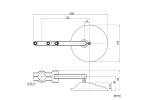 "D-MIRROR-18" ABS Nylon Lenker Klemmen Spiegel schwarz