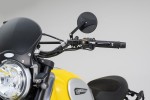 "D-MIRROR-18" ABS Nylon Lenker Klemmen Spiegel schwarz
