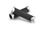 "GRIPPYGRIP" GGDM-BASE Griffgummi paar schwarz mit silbernem Aluminium Ring ø22.2 mm 7/8"