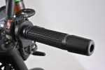 "GRIPPYGRIP" GGDM-CROSS grips pair black with black aluminum ring ø22.2 mm 7/8"