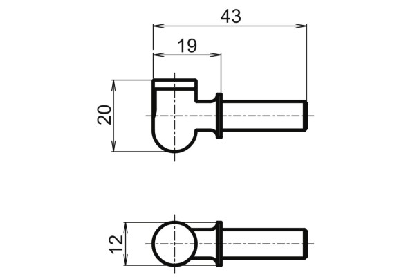 "D-LIGHT MINI3" LED indicator pair black
