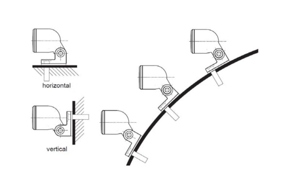 D-Tail LED Rücklicht einstellbar schwarz