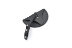 "D-MIRROR-19" ABS Nylon handle bar clamp mirror HALF-MOON black