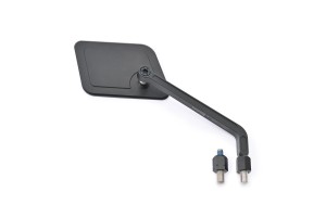 "D-MIRROR-20" Aluminum flat mirror square right black