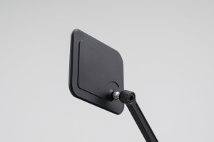 "D-MIRROR-20" Aluminum flat mirror square right black 2