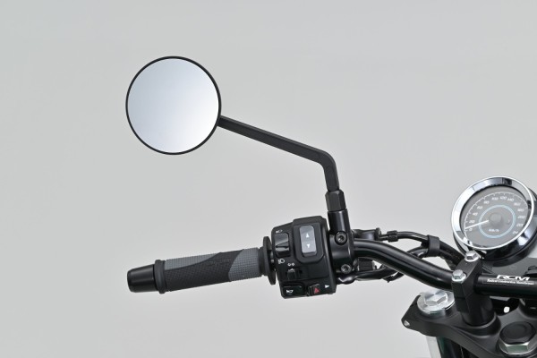 "D-MIRROR-21" Aluminum flat mirror round left...