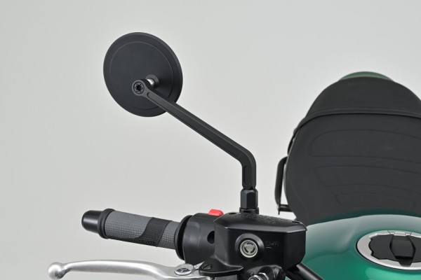 "D-MIRROR-21" Aluminum flat mirror round right...