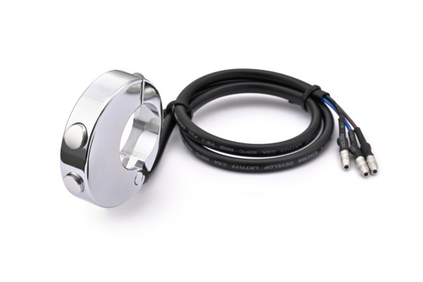 CNC 2-button switch chrome for Velona