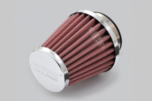 "POWER ADVANCE" Universal air filter 42mm round / straight type