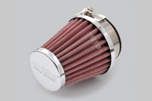 "POWER ADVANCE" Universal air filter 45mm round / straight type