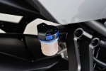 Master cylinder tank cap "TKM" for NISSIN 42mm dual anodized blue black