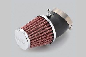 "POWER ADVANCE" Universal Luftfilter 49mm rund gebogen