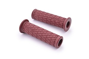 "GRIPPYGRIP" GGD-KNIT grips pair dark red ø22.2 mm 7/8" 2