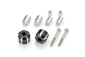 "W" Lenkergewichte Set Aluminium CNC schwarz eloxiert...