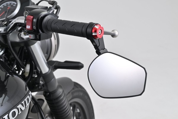 "W" Handlebar ends CNC red anodized 14-19mm