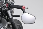 "W" Handlebar ends CNC red anodized 14-19mm