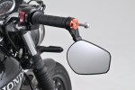 "W" Handlebar ends CNC orange anodized 14-19mm