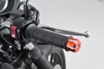 "W" Handlebar ends CNC orange anodized 14-19mm