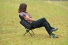 Camping chair 68x53x49cm black