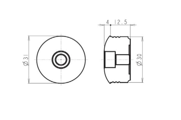 "RING" Lenkergewichte Set Aluminium CNC chrom...
