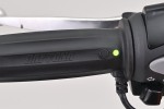 Heated grips 4-level 22.2mm 7/8" open end barrel-shaped
