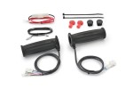 Heated grips 4-level 22.2mm 7/8" open end barrel-shaped