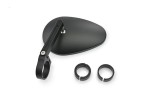 "D-MIRROR-22" Aluminum bar end mirror black