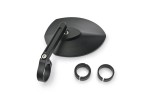 "D-MIRROR-23" Aluminum bar end mirror black