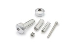 "RING" Lenkergewichte Set Aluminium CNC chrom 14-19mm