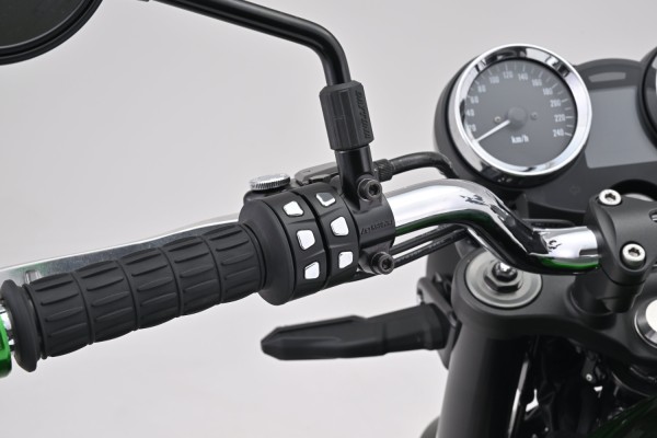3-Button switch for handlebars black/chrome