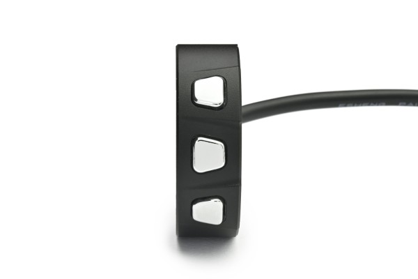 3-Button switch for handlebars black/chrome