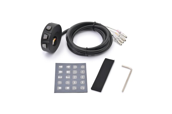 3-Button switch for handlebars black