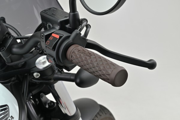 "GRIPPYGRIP" GGDI-GRID grips pair brown ø25.4...