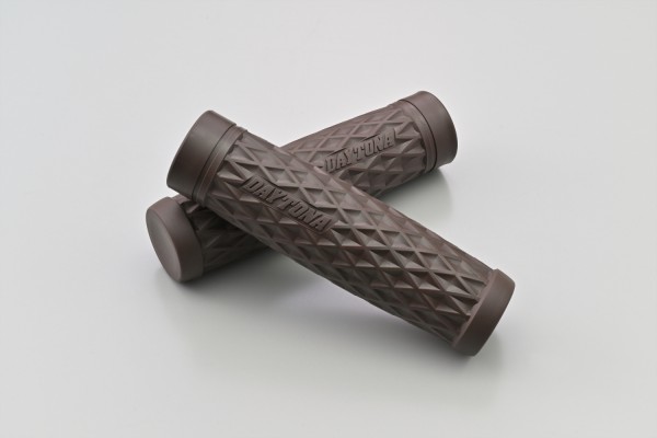 "GRIPPYGRIP" GGDI-GRID grips pair brown ø25.4 mm 1"