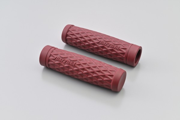 "GRIPPYGRIP" GGDI-GRID grips pair darkred ø25.4...