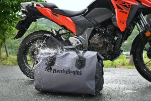 HenlyBegins Satteltasche 60 Liter grau DH-772 wasserdicht 2