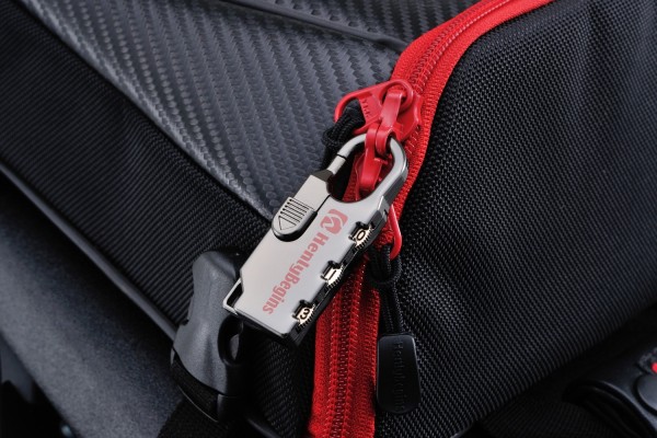 HenlyBegins seatbag 4 liter carbon red DH-708