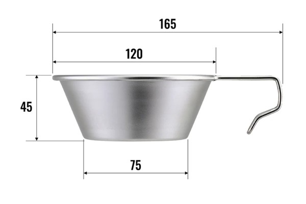 Camping mug "Sierra Cup", stainless-steel