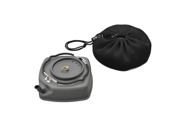 Square kettle 450ml, aluminum, 14,7x14,7x5,6cm