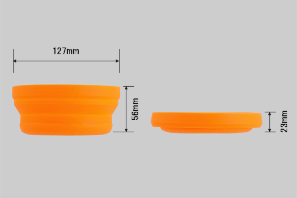 Magnetic silicone tray foldable round