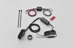 Power supply USB SLIM 1x USB-A + 1x USB-C for motorcycle handlebar